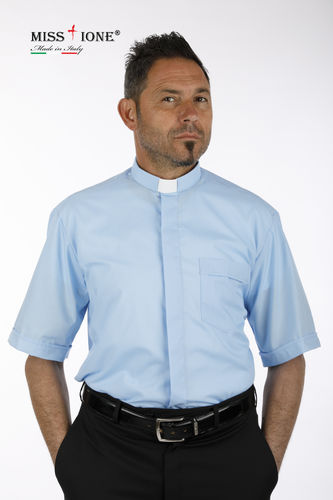 Camicia manica corta clergy Terital  60% cotone 40% poliestere