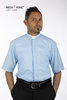 Camicia manica corta clergy Terital  60% cotone 40% poliestere  colore celeste