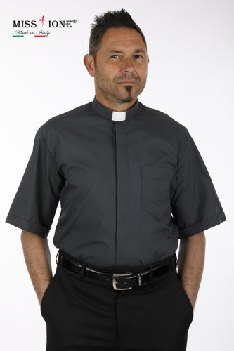 Camicia manica corta clergy Terital  60% cotone 40% poliestere