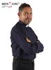 Camicia manica lunga clergy Terital  60% cotone 40% poliestere  colore blu