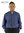 Camicia manica lunga clergy  fil a fil 100% cotone colore blu